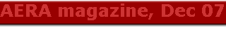 AERA magazine, Dec 07